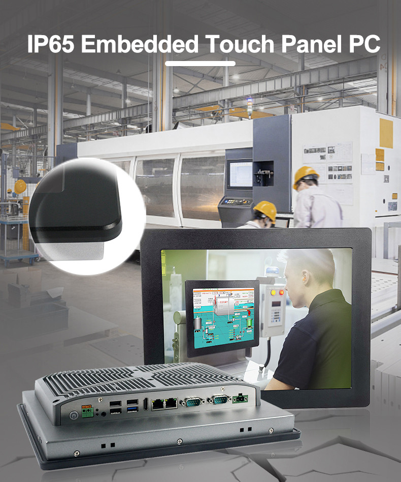 Resistive Touch Panel Rugged Embedded Computer J1900 Quad Core