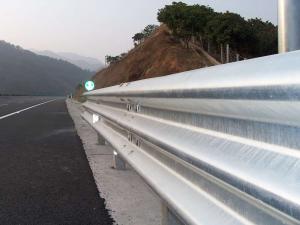 China Hot Rolled Coil Galvanized Steel Guardrail For Motorway Guardrail System wholesale