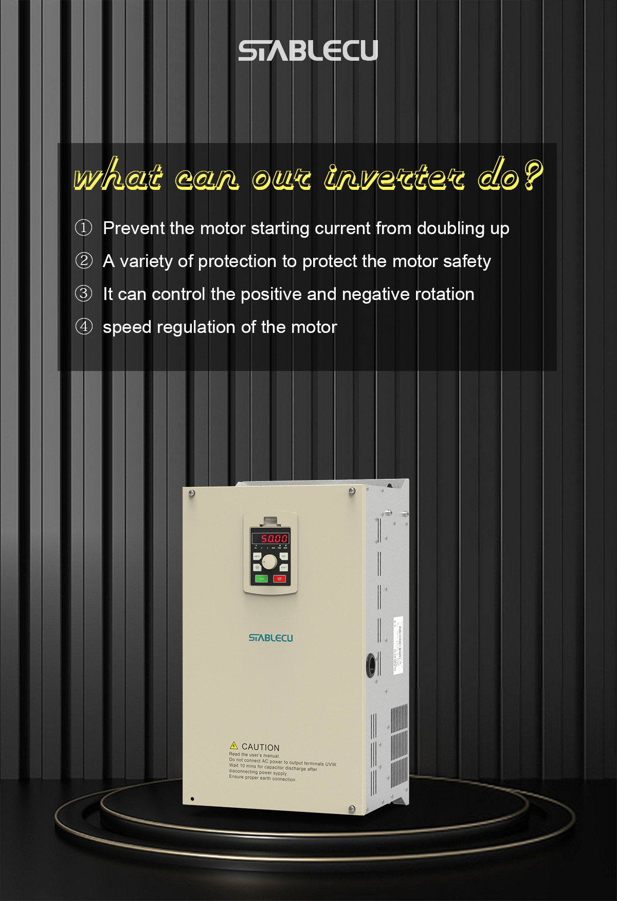 30KW 37KW AC To AC Frequency Converter For Motor Speed Control