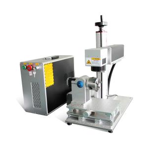 China 100w Fiber Laser Engraver 150x150mm Metal Plastic Fiber Laser Marker wholesale