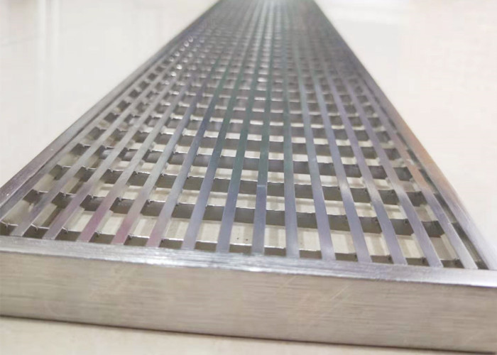 304 Stainless Galvanized Press Locked Steel Bar Gratings With Mild Steel Material