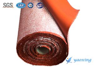 China 3mm Heat Insulation Silicone Fiberglass Fabric , Silicone Treated Fabric wholesale
