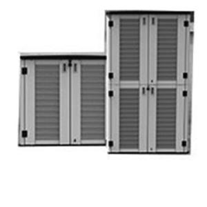 China Metal 4ftx2.4ftx3.4ft Plastic Outdoor Storage Sheds wholesale