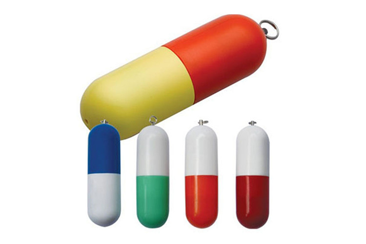 Factory supply show life brand 8GB 3.0 green color plastic pill USB with customized logo and package
