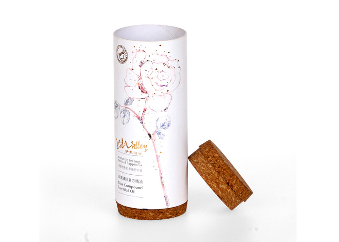 Color Print Custom Composite Cans , Food Grade Tea Tube Packaging