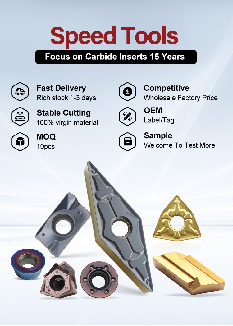 Stainless Carbide Milling Insert Indexable Finishing Processing MPHW060308
