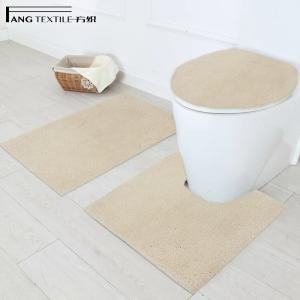 China Shaggy Waterproof Toilet Pedestal Mat For Toilet Prevent Shifting wholesale