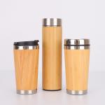 Bamboo Bottle For Tea Premium Tea Infuser Bottle Leak Proof BPA-Free Insulated