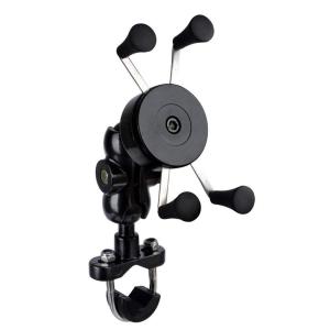 China Customized Colors Motorcycle Spare Parts Motorcycle Mobile Phone Holder With USB Charger wholesale
