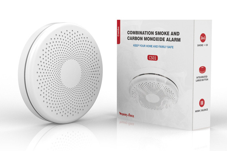 Combination Smoke and Carbon Monoxide Detector with AA replace Battery Operated Smoke CO Alarm Detector
