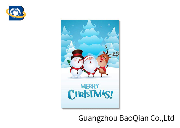 Customized PET 3D Printed Christmas Card / Lenticular Card Printing