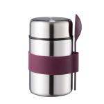 BPA FREE 16 Oz Stainless Steel Vacuum Food Jar With Silicone Sleeve