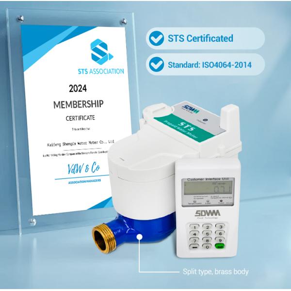 Analog Token Class "B" Water Meters Digital 1/2 Water Meter for Africa