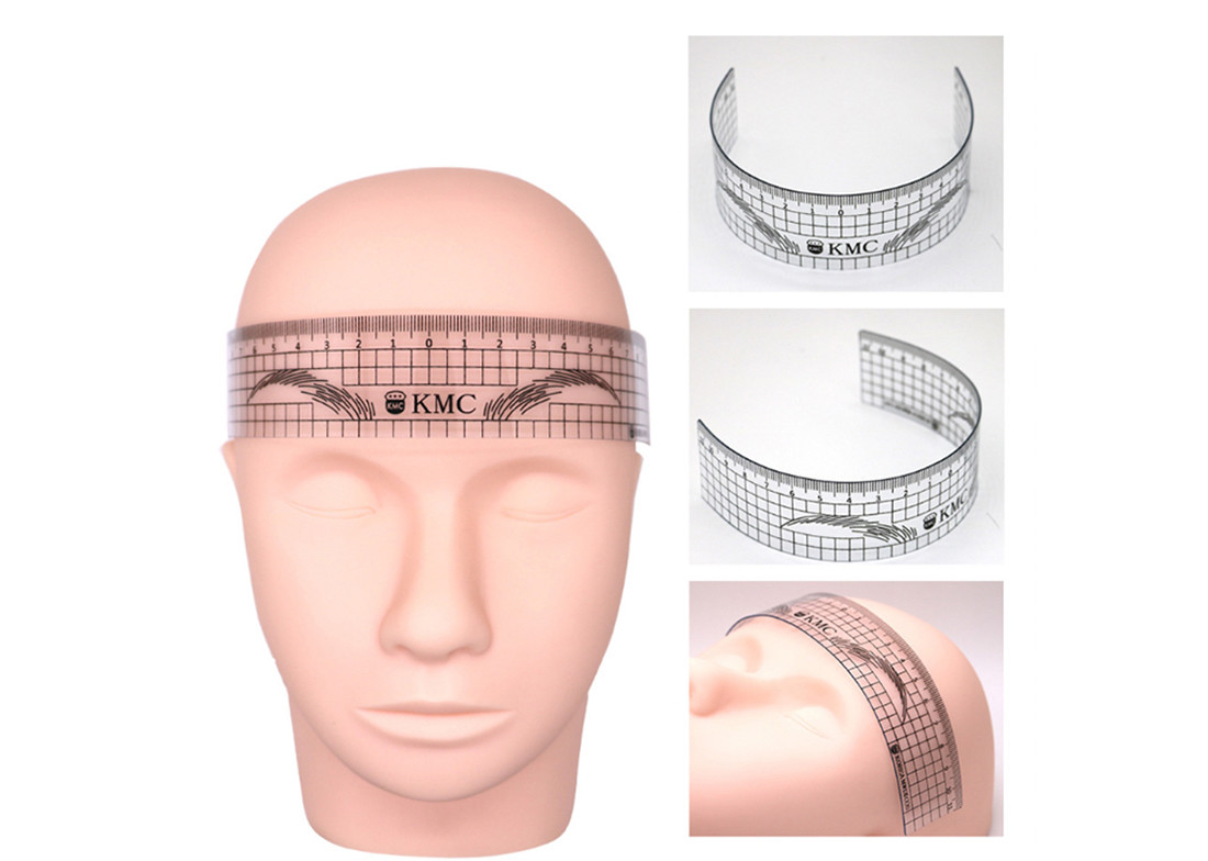 Super Soft Plastic Permanent Makeup Tattoo Eyebrow Ruler 14cm 8cm