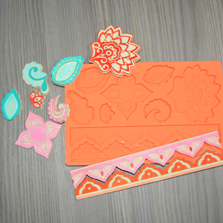 DIY Silicone Baking Utensils Cake Tools Fondant Silicone Lace Mat Sustainable