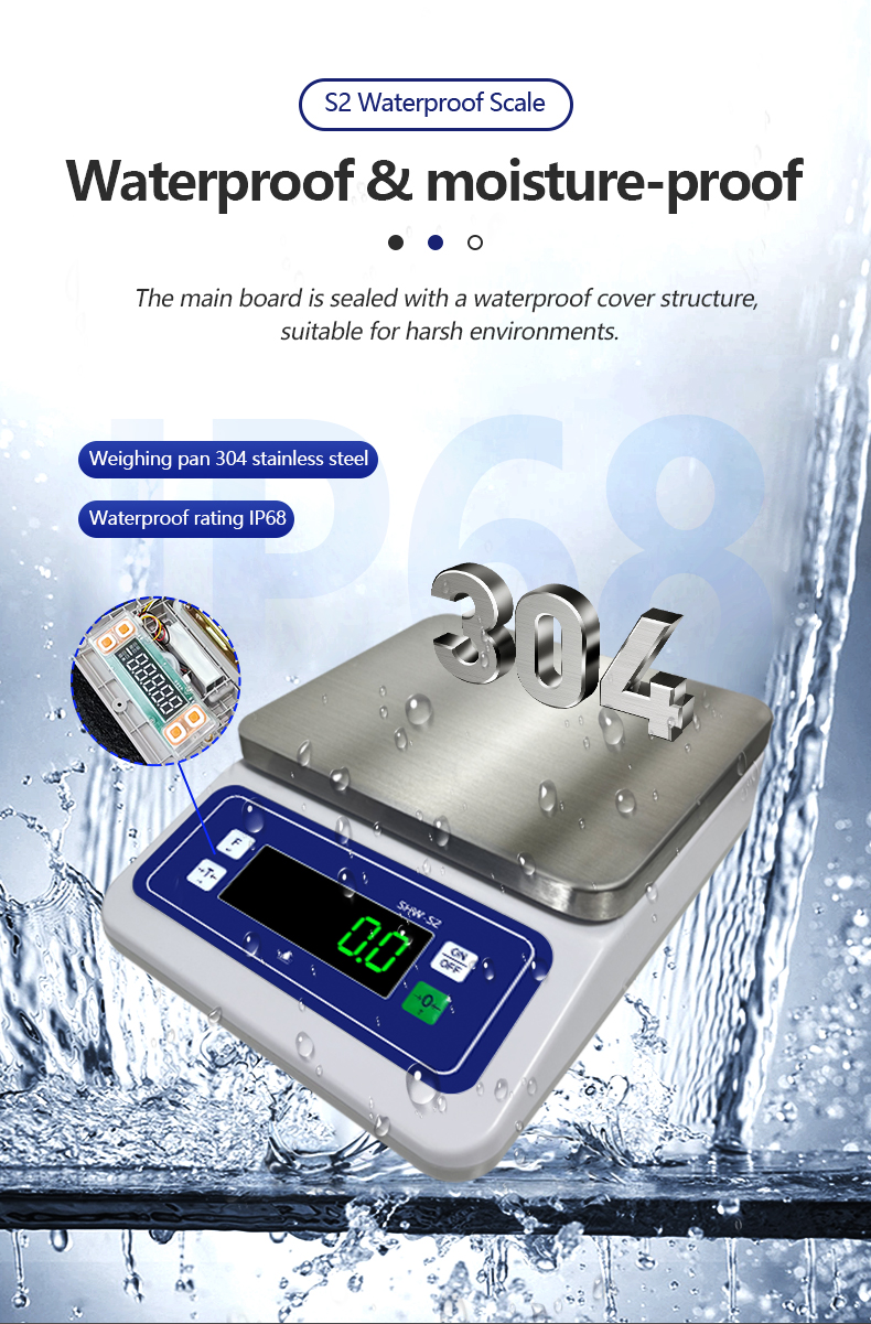 430 Stainless Steel Plate S2 Waterproof Electronic Small Scale with IP68 Protection Level