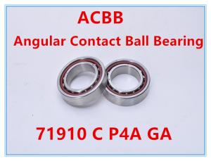 China 71910 C P4A GA Angular Contact Ball Bearing High Rigidity wholesale