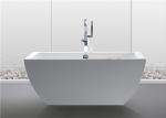 Luxury Freestanding Acrylic Tub , Clear 1500mm Stand Alone Soaker Tub