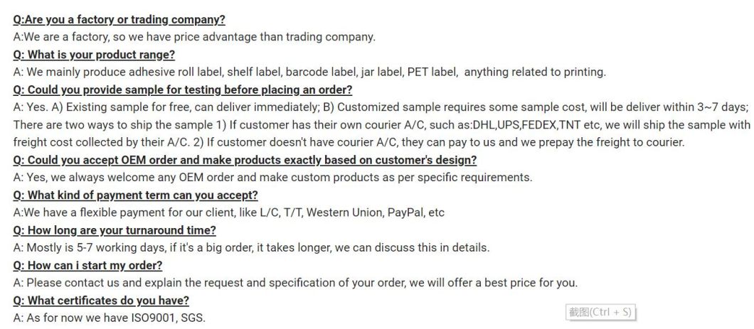 Custom Self Adhesive Waterproof Vinyl PVC Die Cut Sticker Logo Label Printing Stickers Packaging Labels