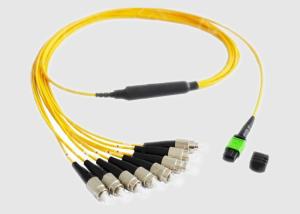 China 8 FC to MTP Multimode 125um MPO Breakout Cables wholesale