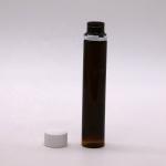 Food Grade 25ml/25cc Slim Smooth Amber/Coffee Plastic Oral Liquid Bottle with