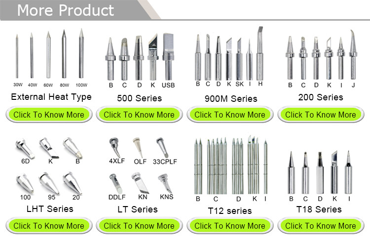 Green Rohs 911 Series Soldering Iron Tip 40000-80000 Solder Point