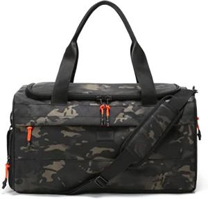 China Overnight Water Resistant Gym Bag With Shoe Compartment 22L wholesale