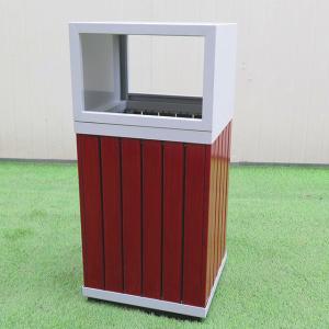 China Antirust Garden 10gal Waterproof Wpc Wood Garbage Can wholesale