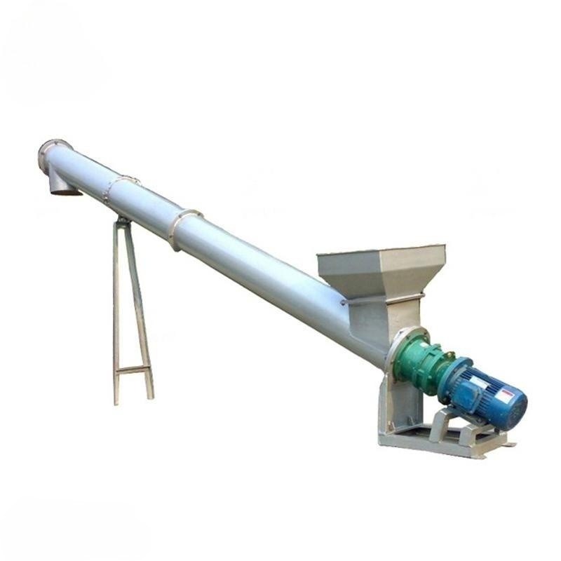 OEM Custom Stainless Steel Tube Flexible Spiral Screw Auger Conveyor with Hopper