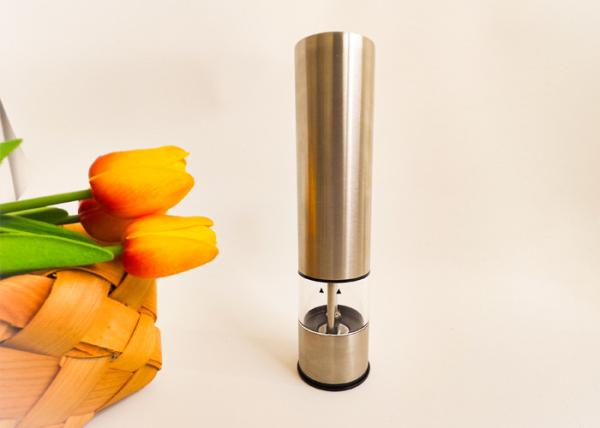 Silver Stainless Steel Salt And Pepper Grinders Easy To Clean Removable Parts