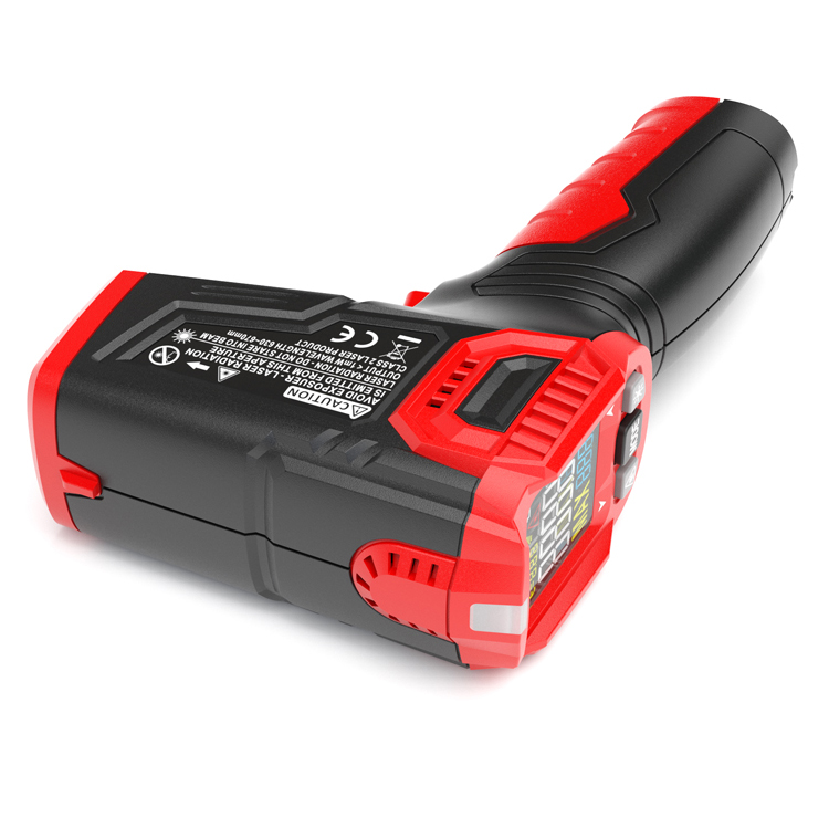 HABOTEST Temperature Gun Infrared Thermometer HT650A With 12 Points Measurement Area