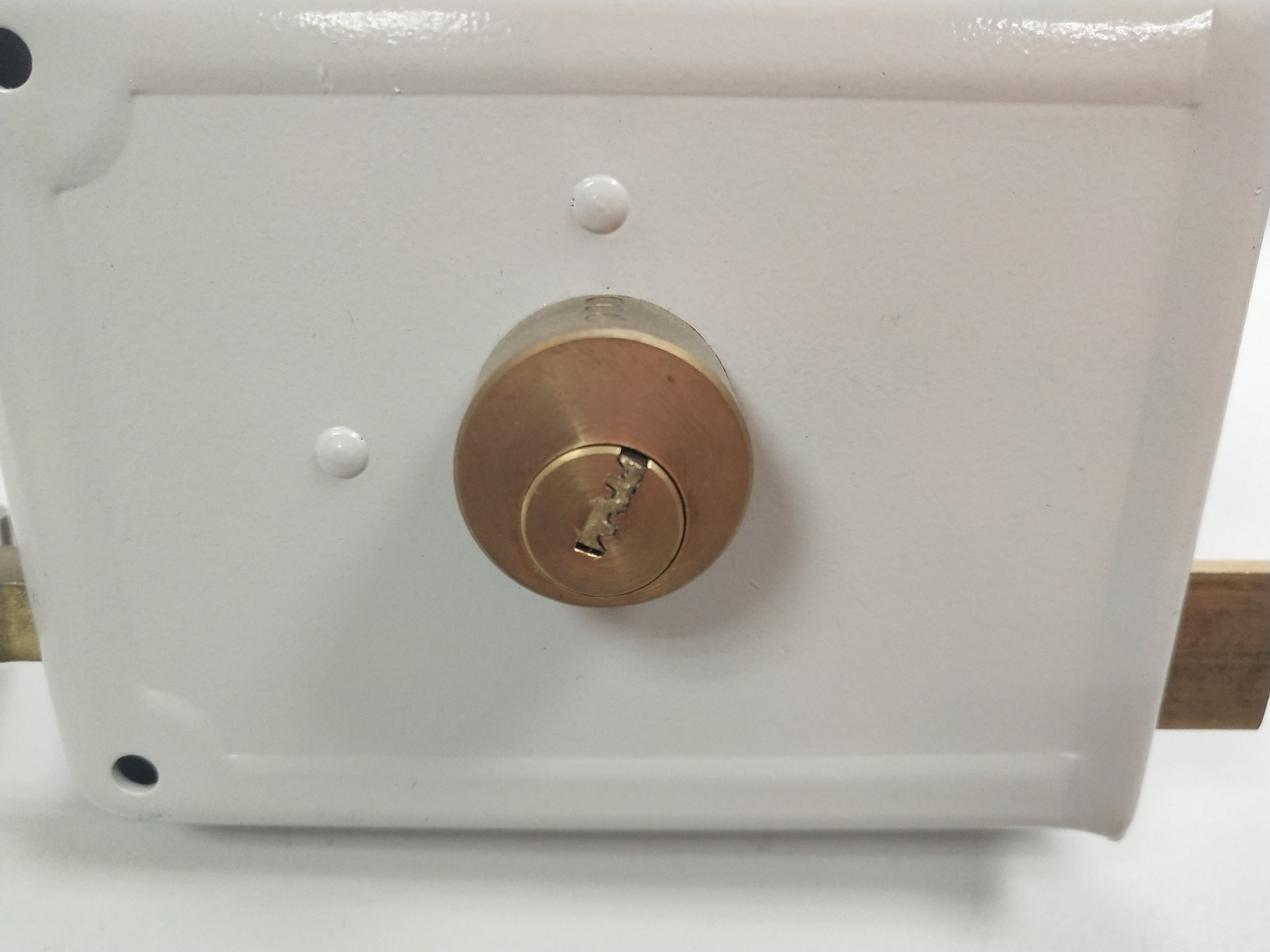Round Surface Mounted Rim Lock Eye - Catching Design Polished Brass