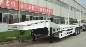 China brand new china lowbed Semi-trailer 13m 16m with 4-axles excavator trailer. excavator trailer wholesale