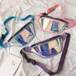 Fashion Laser Waist Bag Transparent All-Match Bag New Waist Bag Ins Women'S