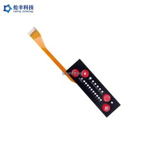 China 3M468 Rear Adhesive LED Membrane Switch Tactile Keypad FPC Cable wholesale