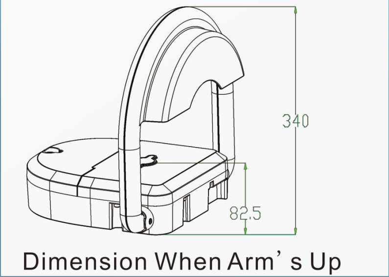 0.4A Parking Space Locking Device Auto Repositioning Hermetic Aluminum Material