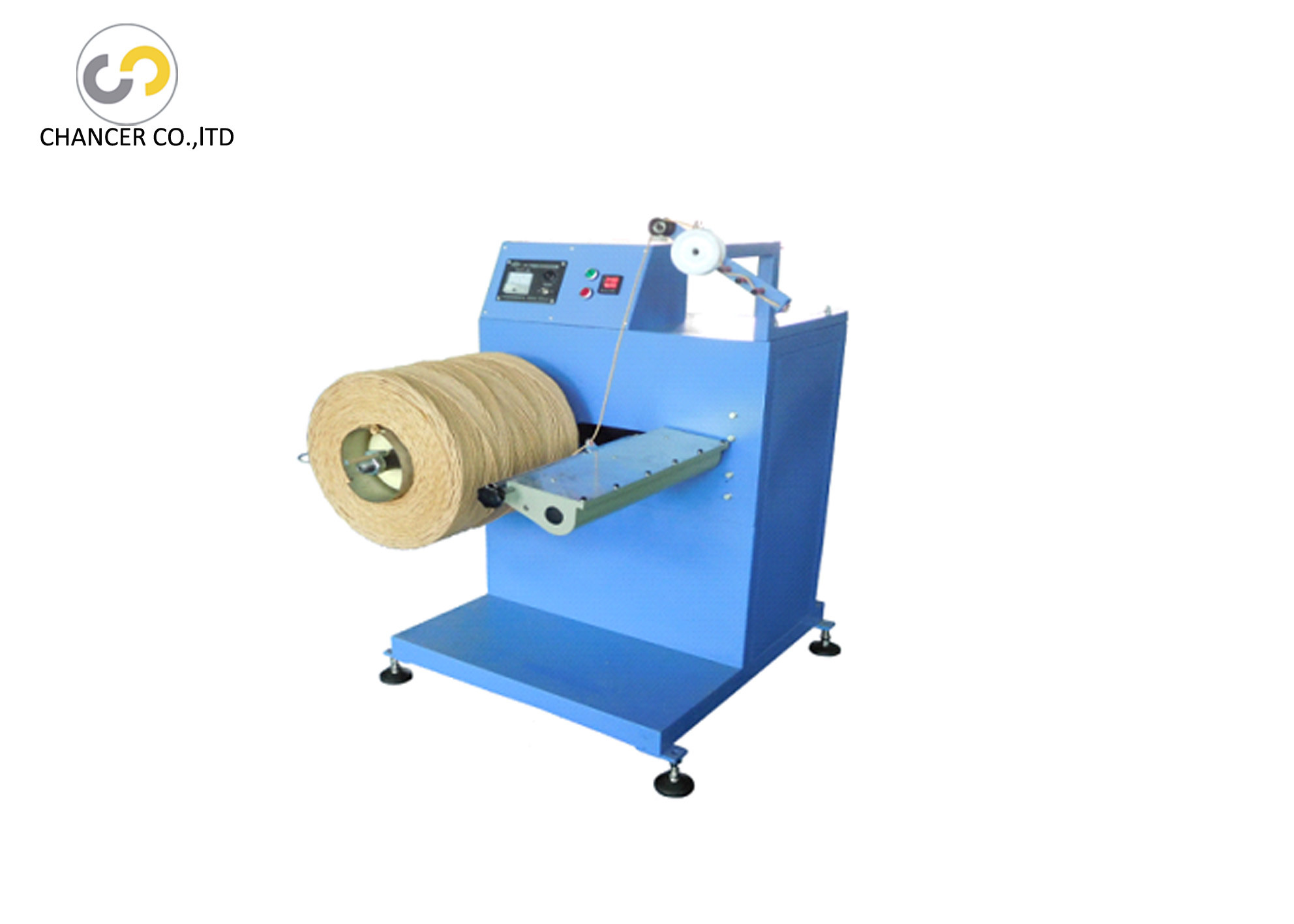 Twisted paper handle rope winding machine for shopping paper bag