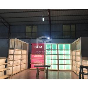 China Modern Shoe Display Racks Electroplate Interior Layout Design Shoe Shop Fittings wholesale