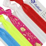 Polyester Spandex Fabric Sublimation Red Elastic Hair Bands 16mm