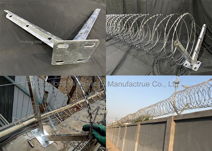 Razor Barbed Wire Galvanized Single Strand Barbed Wire Anti-Theft Security Wire