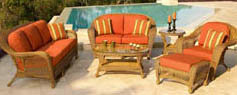 China 6pcs luxury garden rattan furniture wholesale