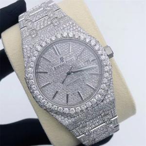 China 3Atm Water Resistant Iced Out Moissanite Watch Original VVS1 Buss Down Watch wholesale