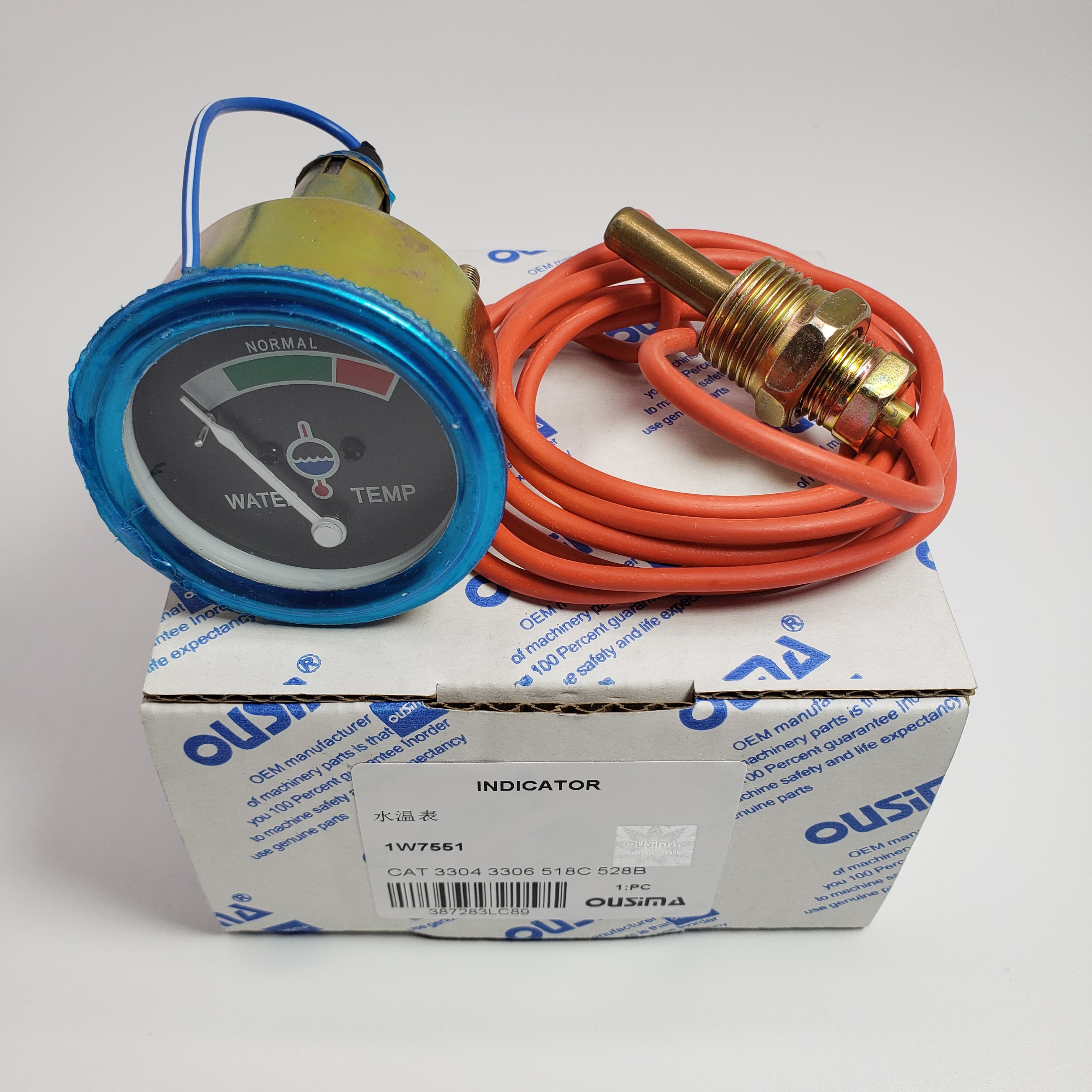 Indicator Water Temperature Gauge 1W7551 For CAT FB518