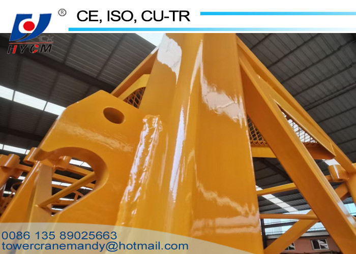 380V/50Hz 1.6*1.6*3m Mast Tower Crane Luffing Jib Crane D4522 Fixed Jib Crane with Tower Crane Trolley