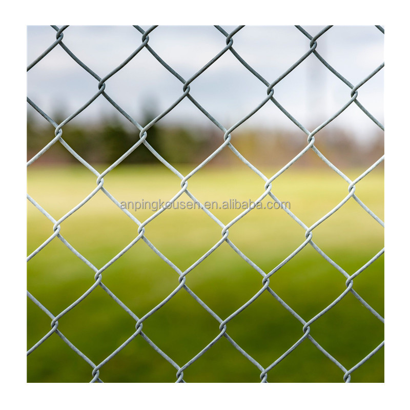 Metal Type Steel Chain Link Netting Fence for Football Court School Sports Playground