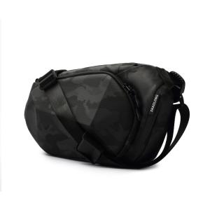 China Waterproof Chest Fashion Fanny Pack Black Anti Theft Crossbody Bag Oxford Sling Bags wholesale