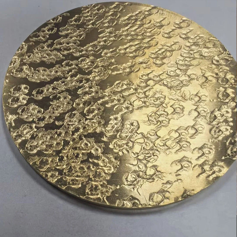 201 304 Hammered Design Stainless Steel Embossed Sheet PVD Gold color Decorative Plates