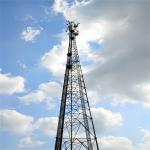 4G Cellular Mast Galvanised Tubular Steel Tower 10 25 35 40 M Meters 3 Legged