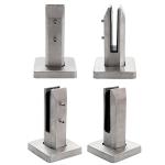 Durable 304 Glass Spigots For Glass Railing Glass Fence
