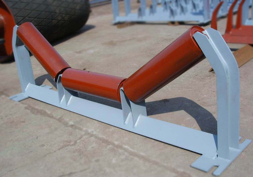Belt Conveyor Trough Iler Roller Set 108mm Diameter Size For Conveyors